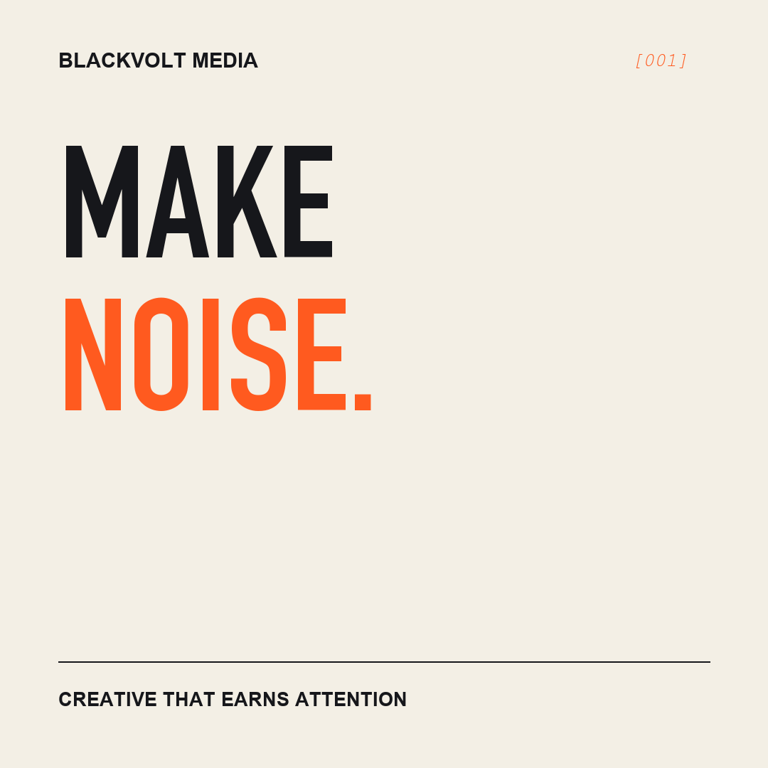 Make noise Blackvolt Media graphic